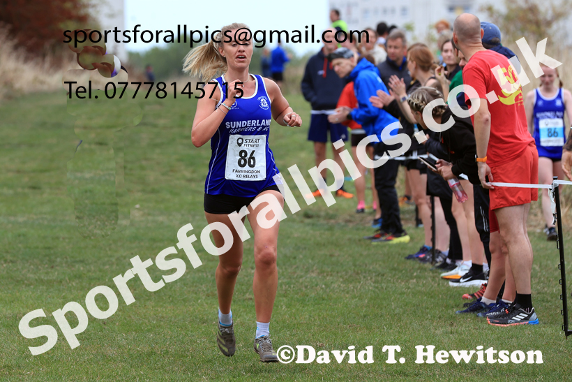 SSenior Womens Relay, 2025 Farringdon Cross Country Relays, Sunderland. Photo: David T. Hewitson/Sports for All Pics